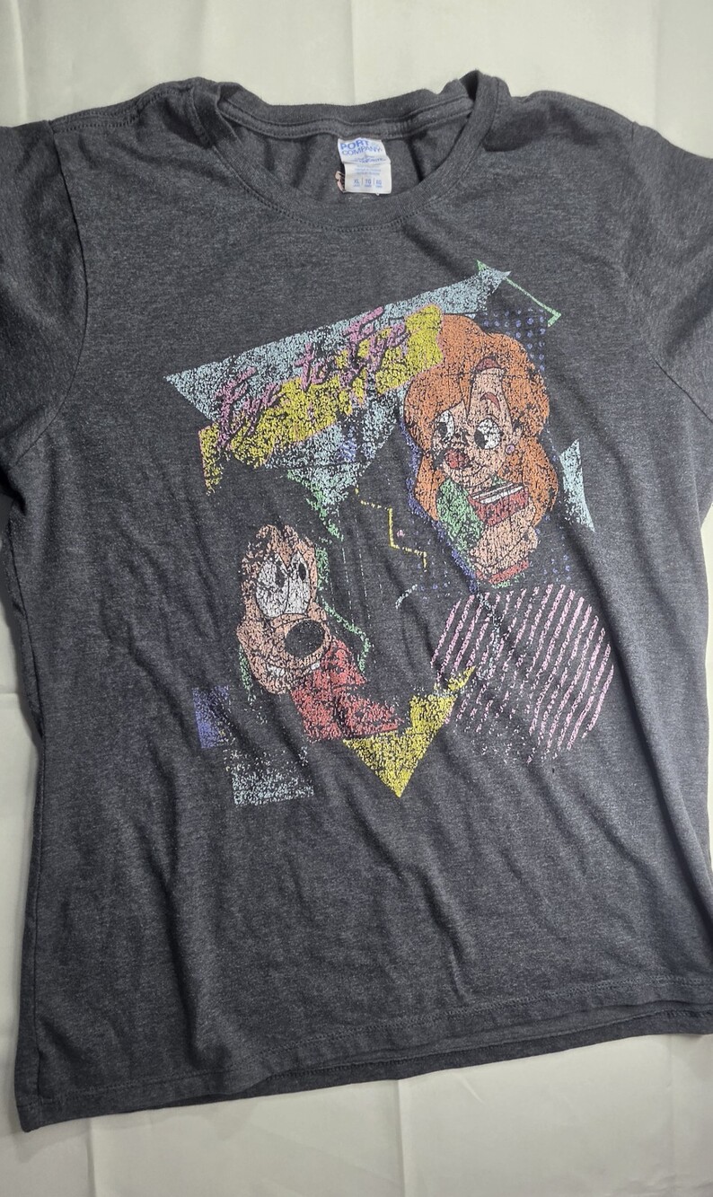 Disney Goofy "Eye To Eye" Women's T-Shirt XL In Grey Sku 0275
